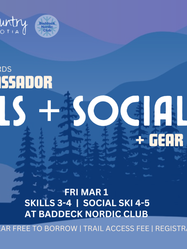 Ski Skills + Social Ski at Baddeck Nordic Club